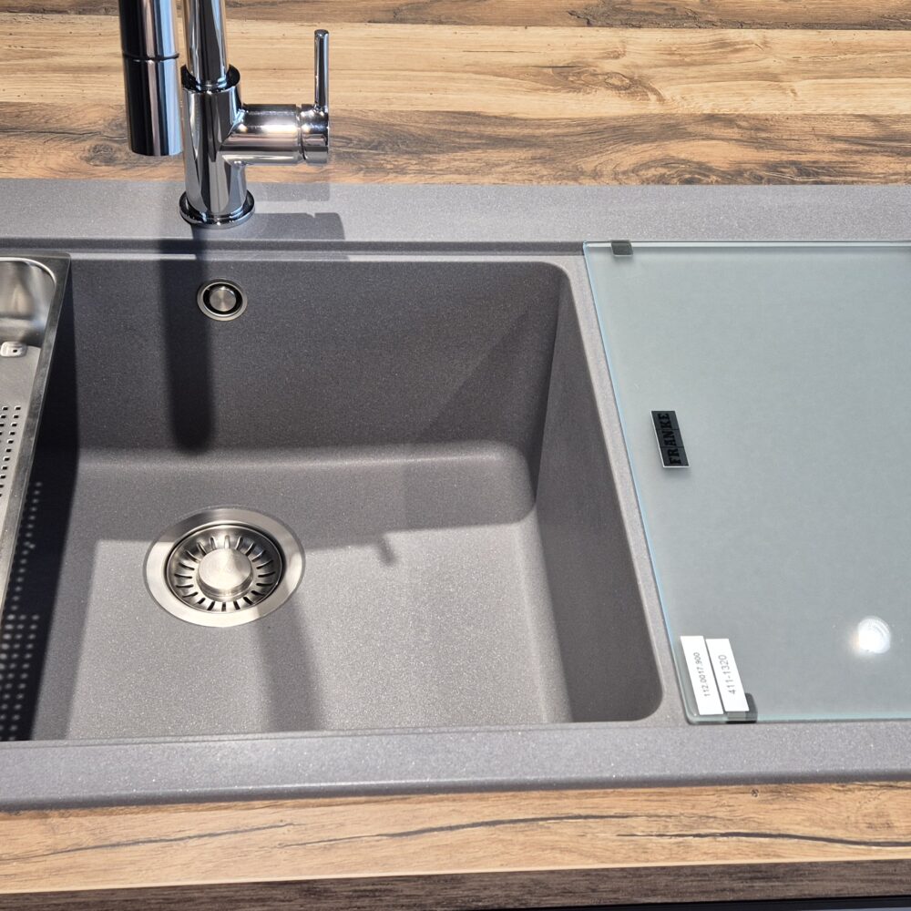 Abverkaufsküche Impuls Space Grey - Spüle