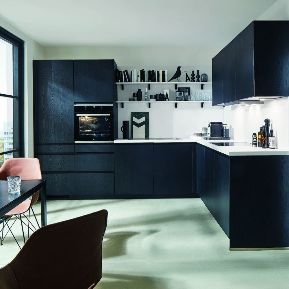 Nobilia Structura L-Einbauküche 382 Eiche Nero Nachbildung